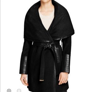Via spiga wool wrap coat